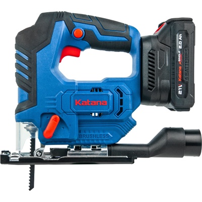 ЛОБЗИК АККУМУЛЯТОРНЫЙ KATANA AL8351S (БЕСЩЕТОЧНЫЙ, 21В, 1 АКК, 2АЧ, ПРОПИЛ ДО 65ММ, SDS, МАЯТН. ХОД, АРТИКУЛ: AL8351S.00- фото3