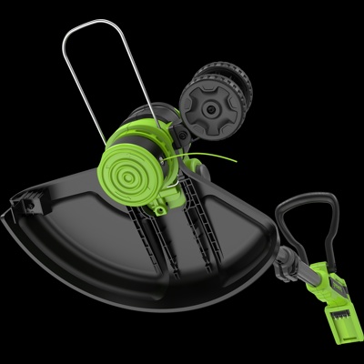 Триммер аккумуляторный Greenworks 40V G40LT331 (1хАКБ 2Ач и ЗУ) 33 см Артикул: 2113507UA- фото4