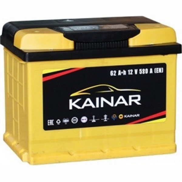 Kainar 62 R+ (580A, 242*175*190) Автомобильный аккумулятор