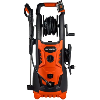 МОЙКА ВЫСОКОГО ДАВЛЕНИЯ SKIPER PM-200 PRO (2700 ВТ, 200 БАР, БЕСЩЁТ.ДВИГ, 420 Л/Ч, КАТУШКА, ЩЁТКА) АРТИКУЛ: SPM200PRO.00- фото