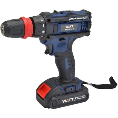1.021.030.23 Аккумуляторная дрель-шуруповерт WATT WAS-21Li-3- фото