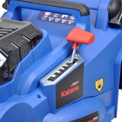 ГАЗОНОКОСИЛКА АККУМУЛЯТОРНАЯ KATANA KW430-0 (43 СМ, 21В, БЕСЩЁТ.ДВИГАТЕЛЬ, МУЛЬЧИРОВАНИЕ, БЕЗ АКК) АРТИКУЛ: KKW4300.00- фото4