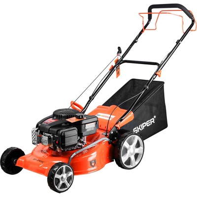 ГАЗОНОКОСИЛКА БЕНЗИНОВАЯ SKIPER GW462S (46 СМ, САМОХ, LONCIN 4ЛС, СТАЛ.ДЕКА, ТР-СБ.60 Л,+НОЖ) АРТИКУЛ: SGW462S.00- фото