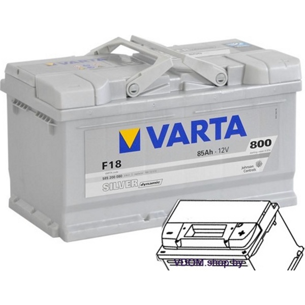 Varta SILVER Dynamic F18 585200080 (85Ah) 800A Автомобильный аккумулятор