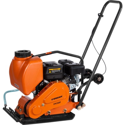 Виброплита FIRMAN FPC 60H Honda (GX160, 62кг, 360x500мм, бак для воды, колеса, коврик)
