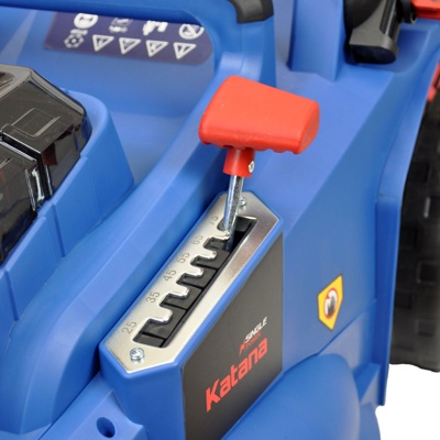 ГАЗОНОКОСИЛКА АККУМУЛЯТОРНАЯ KATANA KW430 (43 СМ, 21В, БЕСЩЁТ.ДВИГ, МУЛЬЧИРОВАНИЕ, 4А/Ч*2АКК*21В) АРТИКУЛ: KKW430.00- фото5