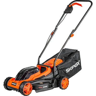 ГАЗОНОКОСИЛКА АККУМУЛЯТОРНАЯ SKIPER KW320 (32СМ, БЕСЩЁТ.ДВИГ, 2АКК*21В*4А/Ч) АРТИКУЛ: SKW320.00- фото2