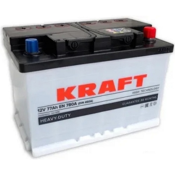 Автомобильный аккумулятор KRAFT 77 R (780A, 278*175*190)