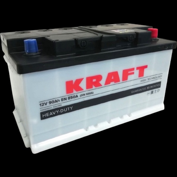 Автомобильный аккумулятор KRAFT 90 R (850A, 315*175*175)