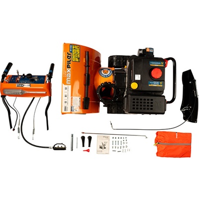 Снегоуборщик бензиновый MAXPILER MST-5250B , 13 л.с., бак 3,6 л, запуск от сети 220 В, шир.захв. 61см, выс.захв. 51см, фара, обогрев рук, двигатель LONCIN, безвоздушное колесо.- фото5