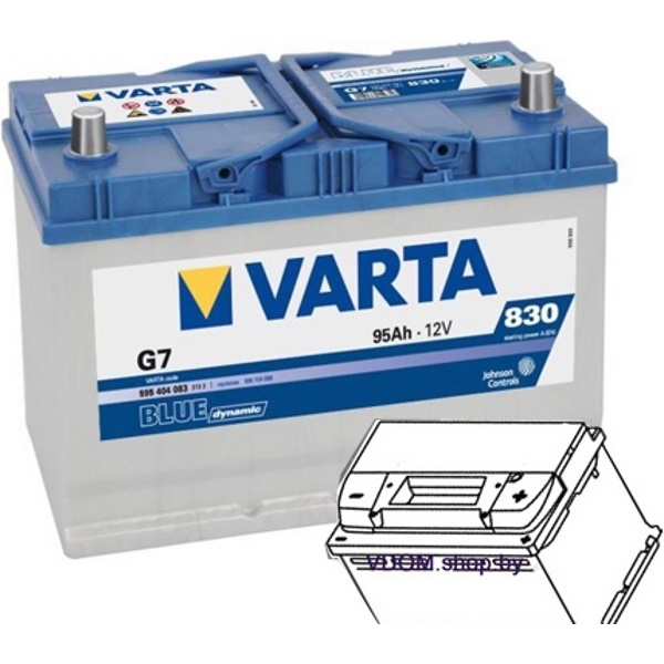 Varta BLUE Dynamic G7 595404083 (95Ah) 830A Автомобильный аккумулятор