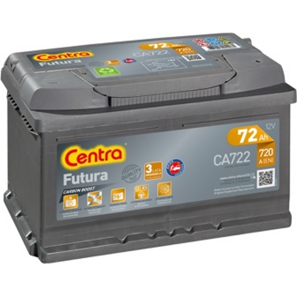 Centra Futura CA722 (72Ah) 720 A Автомобильный аккумулятор (возможна доставка за 30-60минут)