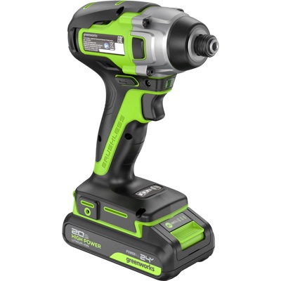 Винтоверт ударный аккумуляторный Greenworks 24V GD24ID3 (1x2Ач, ЗУ, кор) 300Нм, 3 режима, 0-2800об/м 3802807CUA- фото3