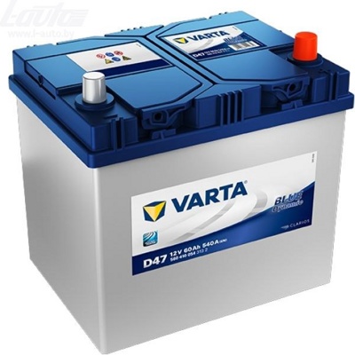 Varta BLUE Dynamic D47 560410054 (60Ah) 540A Автомобильный аккумулятор- фото2