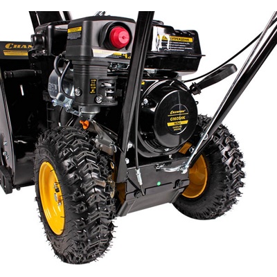 Снегоотбрасыватель CHAMPION ST553 5,5 л.с., 53см.,4F/1R, колеса, бак 3,6л., руч.стартер- фото6