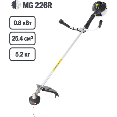 Триммер бензиновый Травокосилка MG 226R- фото