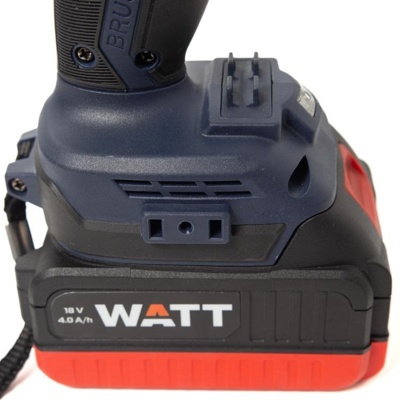 1.018.090.00 Аккумуляторная дрель-шуруповерт WATT WAS-18 Li-2BL (1x4.0 Ah) Крутящий момент 50/90 Нм- фото5