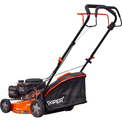 ГАЗОНОКОСИЛКА БЕНЗИНОВАЯ SKIPER GW421S (42 СМ, САМОХОД, LONCIN 4ЛС, МУЛЬЧ, СТАЛЬ.ДЕКА, ТРАВОСБ.45 Л) АРТИКУЛ: SGW421S.00- фото2