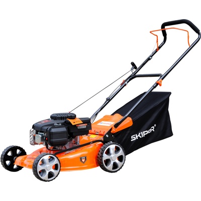 ГАЗОНОКОСИЛКА БЕНЗИНОВАЯ SKIPER GW461 (46 СМ, РУЧНОЙ, LC 3,5 ЛС, МУЛЬЧ, СТАЛ.ДЕКА, ТР-СБ.60 Л,+НОЖ) АРТИКУЛ: SGW461.00- фото3