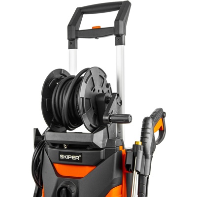 МОЙКА ВЫСОКОГО ДАВЛЕНИЯ SKIPER PM-210 PRO (2800 ВТ, 210 БАР, БЕСЩЁТ.ДВИГ, 420 Л/Ч, КАТУШКА, ЩЁТКА) АРТИКУЛ: SPM210PRO.00- фото4