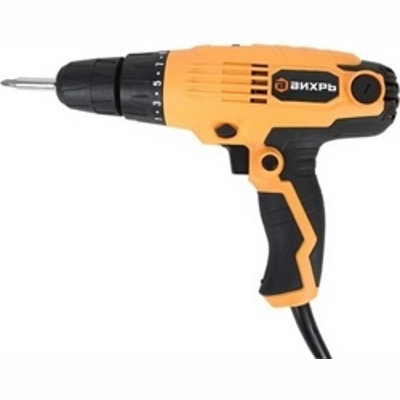 Аккумуляторная дрель-шуруповёрт Вихрь СШ-550-2 (550 Вт, 34Нм, патрон:0.8-10мм,2 скор) (72/16/1)