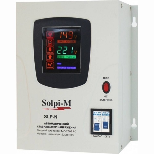 СТАБИЛИЗАТОР НАПРЯЖЕНИЯ SOLPI-M SLP-N-5000 для газовых котлов
