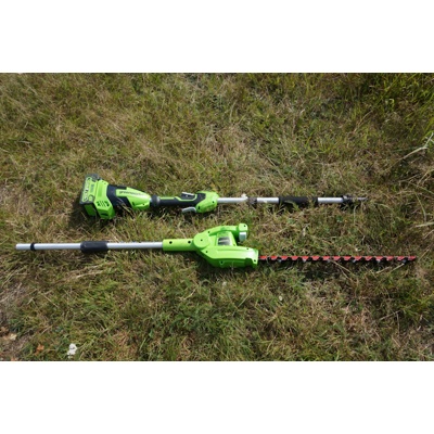 Кусторез аккумуляторный Greenworks 40V G40PHA (без АКБ и ЗУ) 51см штанговый- фото6