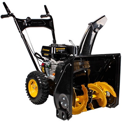 Снегоотбрасыватель CHAMPION ST553 5,5 л.с., 53см.,4F/1R, колеса, бак 3,6л., руч.стартер- фото