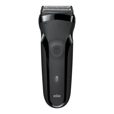 Бритва для мужчин Braun Series 3 300s Black, электрическая, сеточная, беспроводная и водонепроницаемая- фото