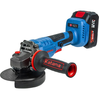 УГЛОШЛИФМАШИНА АККУМУЛЯТОРНАЯ KATANA BAG8081(1*4АЧ,21В,БЕСЩЕТОЧН,125Х22ММ,SDSКОЖУХ И ГАЙКА,РЕГ.ОБ.) АРТИКУЛ: KBAG8081.00- фото3