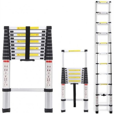 Лестница телескопическая стальная Алюмет ST 3.2 (11ступ., 3.2м)- фото