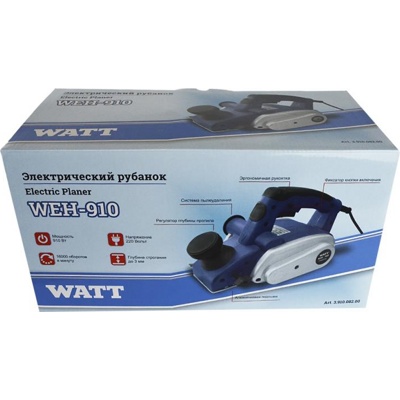 3.910.082.00 Рубанок электрический WATT WEH-910- фото6