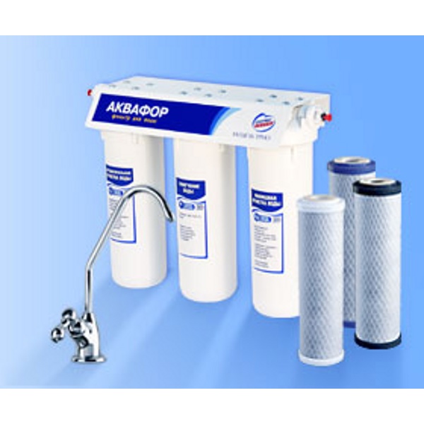 АКВАФОР Трио для жесткой воды, фильтр для очистки и устранения избыточной жесткости.