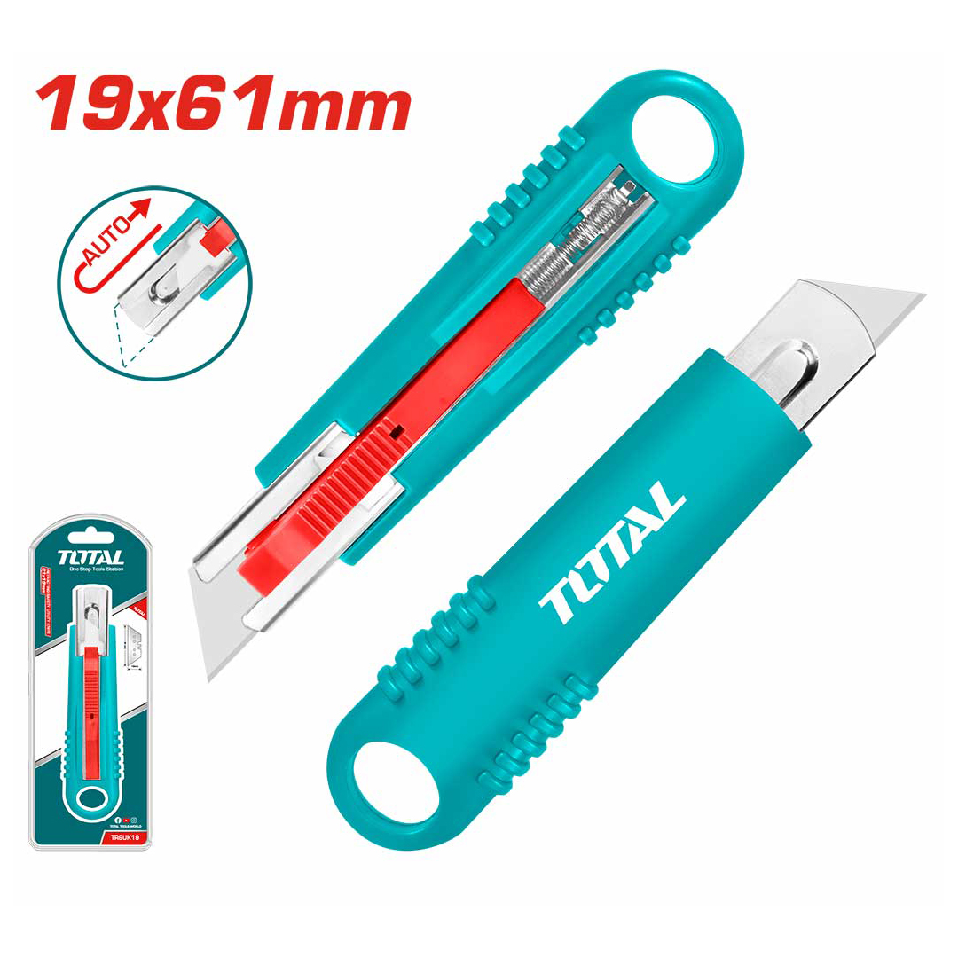 Нож строительный выдвижной TOTAL TRSUK19