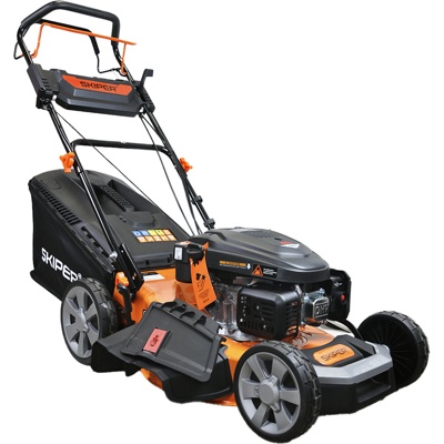 ГАЗОНОКОСИЛКА БЕНЗИНОВАЯ SKIPER GW512S (51СМ,САМОХ,LONCIN 5ЛС,СТАЛЬ.ДЕКА,РЕГ.ОБ.,ТРАВОСБ.70Л, +НОЖ) АРТИКУЛ: SGW512S.00- фото2