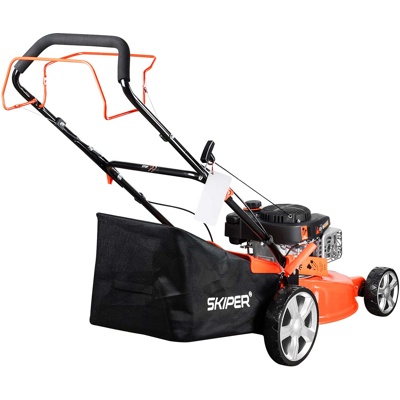 ГАЗОНОКОСИЛКА БЕНЗИНОВАЯ SKIPER GW462S (46 СМ, САМОХ, LONCIN 4ЛС, СТАЛ.ДЕКА, ТР-СБ.60 Л,+НОЖ) АРТИКУЛ: SGW462S.00- фото3