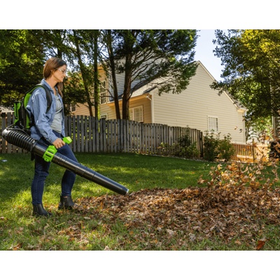 Воздуходув аккумуляторный ранцевый Greenworks 40V GD40BPG2 (1хАКБ 4Ач и ЗУ) б/щ- фото3