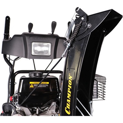 Снегоотбрасыватель CHAMPION ST861E ,10 л.с.,61см,6F/2R колеса, 4 л, эл.стартер, фара, обогрев, зимний дв.- фото3