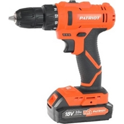 Дрель-шуруповерт Patriot BR 187UES (с 2-мя АКБ, кейс) 