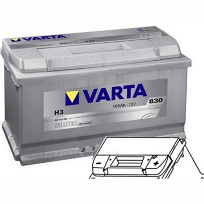 Varta SILVER Dynamic H3 600402083 (100Ah) 830A Автомобильный аккумулятор