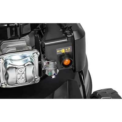 Газонокосилка бензиновая CHAMPION LM5344 4,4 кВт, привод 525 мм, 65 л 25-75 мм 1 рычаг/6, 4в1- фото5