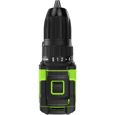 Дрель-шуруповерт аккумуляторная Greenworks 24V DD345 (1АКБх2Ач, ЗУ) б/щет 27/45 Нм 13мм коробка- фото4