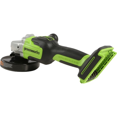 Угловая шлифовальная машина аккумуляторная Greenworks 24V GD24AG (без АКБ и ЗУ)- фото4