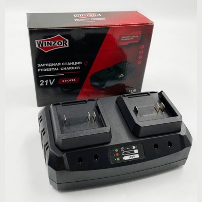 Зарядная станция WINZOR PC15D 1,5A на два порта зарядки совместима с АКБ Makita- фото2