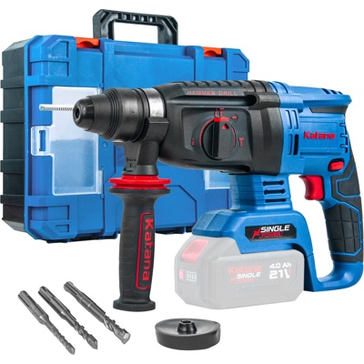 ПЕРФОРАТОР АККУМУЛЯТОРНЫЙ KATANA RH6500 (21В,БЕЗ АКБ/ЗУ, БЕСЩ., 2,6ДЖ,3 РЕЖ.,SDS+,3СВЕРЛА,КЕЙС) АРТИКУЛ: KRH6500.00- фото2