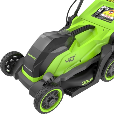 Газонокосилка аккумуляторная Greenworks 40V GD40LM361 (1хАКБ 4Ач и ЗУ) 36 см б/щ Артикул: 2520807UB- фото6