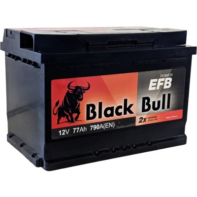 Аккумулятор автомобильный BLACK BULL EFB 77 R (790A, 278*175*190)