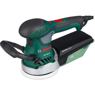 Bosch PEX 400 AE Эксцентриковая шлифмашина эксцентрикошлифовальная виброшлифовальная  рег.об. + кейс (06033A4020)