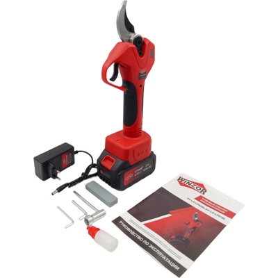 Секатор аккумуляторный WINZOR HY-LD-LP02BL с аккумулятором 4.0А и зарядкой- фото3